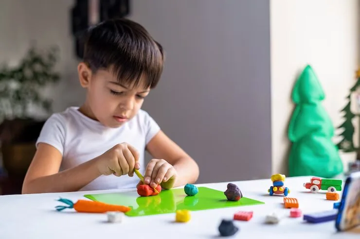 small-caucasian-boy-playing